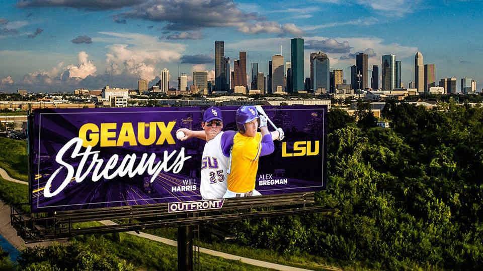 "Geaux Streauxs" Billboards Now on Display in Houston 